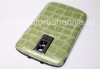 Photo 4 — Exklusive hintere Abdeckung BlackBerry 9000 Bold, „Krokodil“, Grün