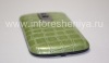 Photo 5 — cubierta trasera exclusiva BlackBerry 9000 Bold, "Cocodrilo", verde