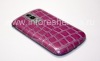 Photo 1 — Exclusive back cover for BlackBerry 9000 Bold, "Crocodile", Burgundy