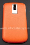Photo 1 — Amanani ikhava ezingemuva BlackBerry 9000 Bold, "Isikhumba", Orange