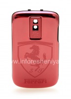 cubierta trasera exclusiva BlackBerry 9000 Bold, Metal "Auto" rosa "Ferrari"