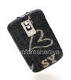 Photo 6 — couvercle arrière exclusif BlackBerry 9000 Bold, "Tissu" bleu "Jeans"