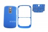 Фотография 5 — Цветной корпус для BlackBerry 9000 Bold, Голубой Матовый, крышка "Кожа"