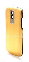 Фотография 6 — Цветной корпус для BlackBerry 9000 Bold, Золотой Матовый, крышка "Кожа"
