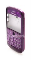 Фотография 4 — Цветной корпус для BlackBerry 9000 Bold, Фиолетовый Перламутровый, крышка "Кожа"