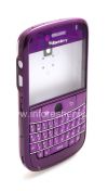 Фотография 5 — Цветной корпус для BlackBerry 9000 Bold, Фиолетовый Перламутровый, крышка "Кожа"