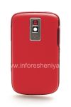 Фотография 2 — Цветной корпус для BlackBerry 9000 Bold, Красный Матовый, крышка "Кожа"