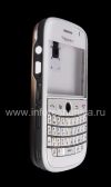 Фотография 5 — Цветной корпус для BlackBerry 9000 Bold, Белый Перламутровый, крышка Пластиковая