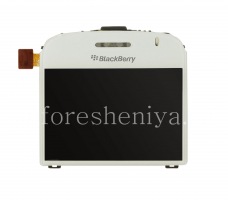 Оригинальный экран в сборке со стеклом для BlackBerry 9000 Bold, Белый, тип 002/004