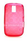 Photo 1 — Silicone Case packed with pattern "Rings" for BlackBerry 9000 Bold, Pink