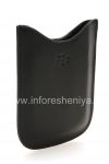 Photo 3 — Asli Leather Case-saku Kulit Pocket Kasus untuk BlackBerry 9000 Bold, Black (hitam)