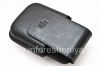 Photo 4 — Funda de cuero original c Clip de cuero redonda giratoria de cuero para BlackBerry 9000 Bold, Negro (Negro)