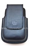 Photo 1 — মূল চামড়া কেস BlackBerry 9000 Bold জন্য বৃত্তাকার চামড়া সুইভেল খাপ ক্লিপ c, ডার্ক ব্লু (ব্লু)