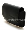 Фотография 3 — Оригинальный кожаный чехол-сумка с зажимом Horisontal Holster для BlackBerry 9000 Bold, Черный (Black)