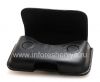 Фотография 8 — Оригинальный кожаный чехол-сумка с зажимом Horisontal Holster для BlackBerry 9000 Bold, Черный (Black)