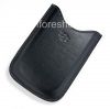 Photo 1 — De cuero original del cuero del caso bolsillo bolsa del bolsillo para BlackBerry 9000 Bold, Negro (Negro)