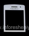 Фотография 1 — Оригинальное стекло на экран с металлическим креплением и сеткой динамика для BlackBerry 9100/9105 Pearl 3G, Белый