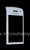 Фотография 3 — Оригинальное стекло на экран с металлическим креплением и сеткой динамика для BlackBerry 9100/9105 Pearl 3G, Белый