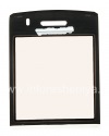 Photo 2 — Original glass on the screen without metal mounts and speaker grilles for BlackBerry 9100 / 9105 Pearl 3G, The black