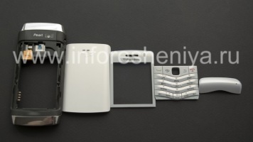Original-Gehäuse für Blackberry 9100/9105 Pearl 3G, Weiß
