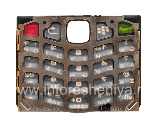 Галерея фотографий товара Оригинальная английская клавиатура для BlackBerry 9100 Pearl 3G, Черный