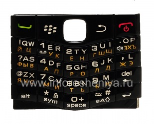ロシア語キーボードBlackBerry 9100Pearl 3G, 黒と白の数字