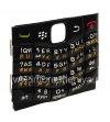 Photo 3 — Clavier russe BlackBerry 9100 Pearl 3G, Noir avec des chiffres blancs