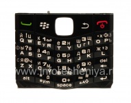 Русская клавиатура BlackBerry 9100 Pearl 3G (гравировка), Черный