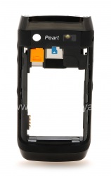 Parte media de carcasa para BlackBerry 9100/9105 Pearl 3G, Carbono (carbón)