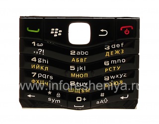 Russian keyboard BlackBerry 9105 Pearl 3G (copy), The black