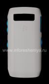 Photo 1 — Der ursprüngliche Kunststoffabdeckung, Abdeckung Hard Shell für Blackberry 9100/9105 Pearl 3G, Grau / Türkis (Grau / Türkis)