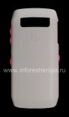 Photo 1 — Le plastique d'origine Coque dure Cover pour BlackBerry 9100/9105 Pearl 3G, Gris / Rose (Gris / Rose)