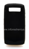 Photo 2 — Kasus silikon asli dengan pelek plastik Hardshell & Kulit untuk BlackBerry 9100 / 9105 Pearl 3G, Hitam / hitam (hitam / hitam)