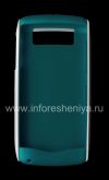 Photo 2 — Kasus silikon asli dengan pelek plastik Hardshell & Kulit untuk BlackBerry 9100 / 9105 Pearl 3G, Putih / Turquoise putih / Turquoise
