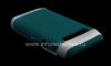 Photo 8 — Kasus silikon asli dengan pelek plastik Hardshell & Kulit untuk BlackBerry 9100 / 9105 Pearl 3G, Putih / Turquoise putih / Turquoise