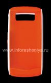 Photo 2 — Funda de silicona original con el borde de plástico Hardshell y piel para BlackBerry 9100/9105 Pearl 3G, Blanco / Naranja Blanco / Naranja