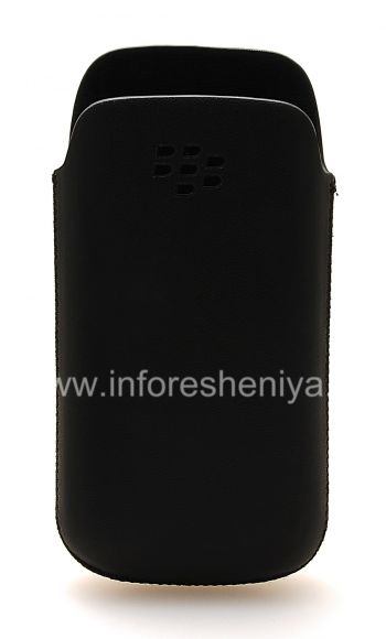 Asli Leather Case Pocket Koskin Pocket Pouch untuk BlackBerry 9100 / 9105 Pearl 3G