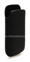 Photo 4 — Asli Leather Case Pocket Koskin Pocket Pouch untuk BlackBerry 9100 / 9105 Pearl 3G, hitam