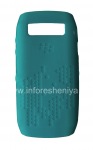 Оригинальный силиконовый чехол для BlackBerry 9100/9105 Pearl 3G, Бирюзовый с рельефом "Соты" (Turquoise, Coastline)