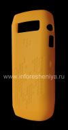 Photo 3 — Original Silicone Case for BlackBerry 9100 / 9105 Pearl 3G, Yellow impumuzo "Honeycomb" (Yellow, indawo esogwini okwakwakhiwe)