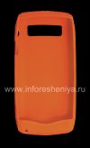 Photo 2 — Funda de silicona original para BlackBerry 9100/9105 Pearl 3G, Naranja con alivio "patrón de la alheña" (Orange, alheña)