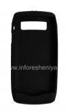 Photo 2 — Etui en silicone d'origine pour BlackBerry 9100/9105 Pearl 3G, Noir avec soulagement "Squares" (Noir, Gird)