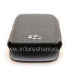 Photo 5 — BlackBerry 9100 / 9105 Pearl 3G জন্য ধাতু পকেট লেদার পকেট লোগো সহ মূল চামড়া কেস, ব্ল্যাক (কালো)