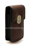 Фотография 5 — Фирменный кожаный чехол с зажимом T-Mobile Leather Carrying Case & Holster для BlackBerry, Коричневый
