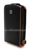 Photo 11 — Case Signature en cuir avec couvercle d'ouverture verticale Executive Case Cellet pour BlackBerry 9500/9530 Tempête, Noir / brun