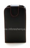 Photo 1 — Leather Case with vertical opening cover for BlackBerry 9520/9550 Storm2, The black