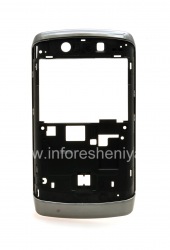 Ободок без элементов корпуса для BlackBerry 9520/9550 Storm2, Темный металлик/Черный