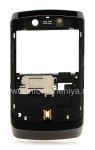 Ободок с элементами корпуса для BlackBerry 9520/9550 Storm2, Темный металлик/Черный