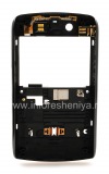 Photo 2 — Tepi elemen perumahan untuk BlackBerry 9520 / Storm2 9550, Gelap Metallic / Hitam