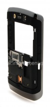 Photo 3 — Tepi elemen perumahan untuk BlackBerry 9520 / Storm2 9550, Gelap Metallic / Hitam